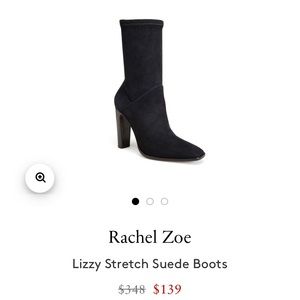 Black Rachel Zoe stretch black boots